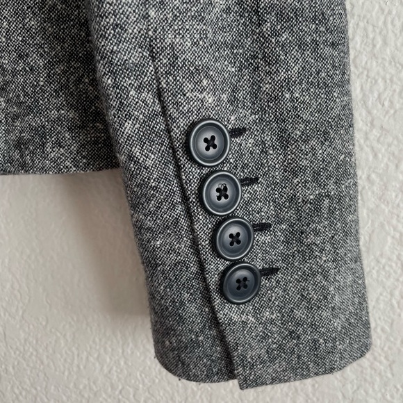 Express Design Studio Gray Wool Two Button Blazer Jacket - Picture 9 of 9